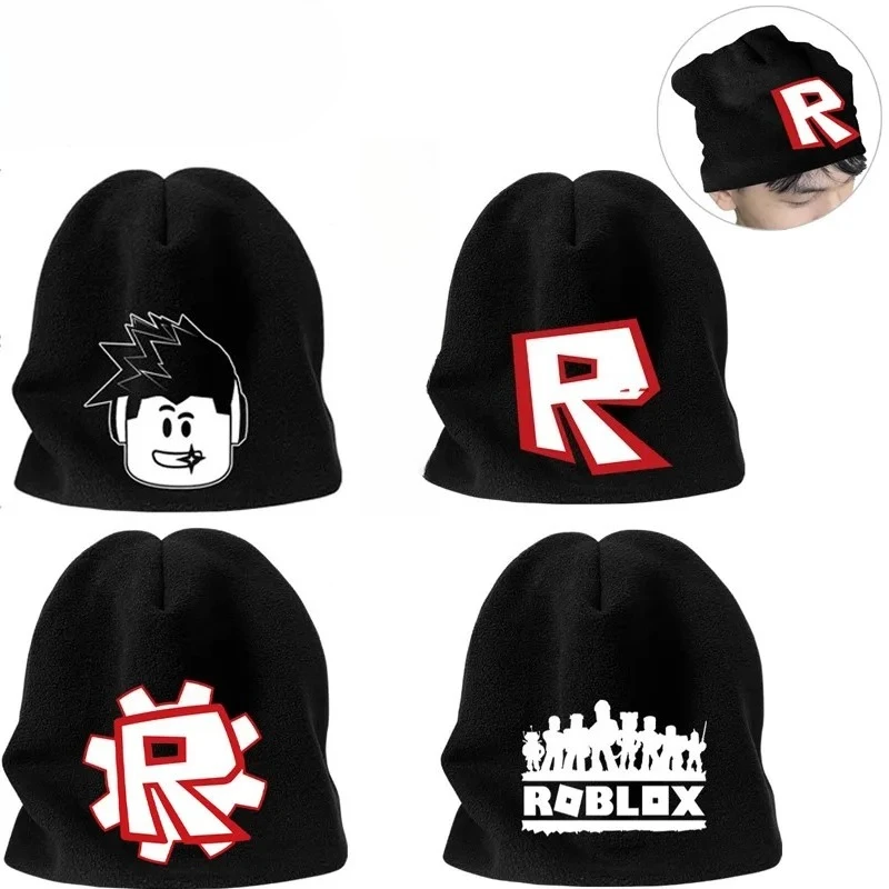 Santa Hat Plush - หมวกไหมพรมทรงโดมธีม Roblox ใหม่ สำหรับฤดูใบไม้ร่วงและฤดูหนาว ให้ความอบอุ่น เหมาะเป็นของขวัญวันเกิด