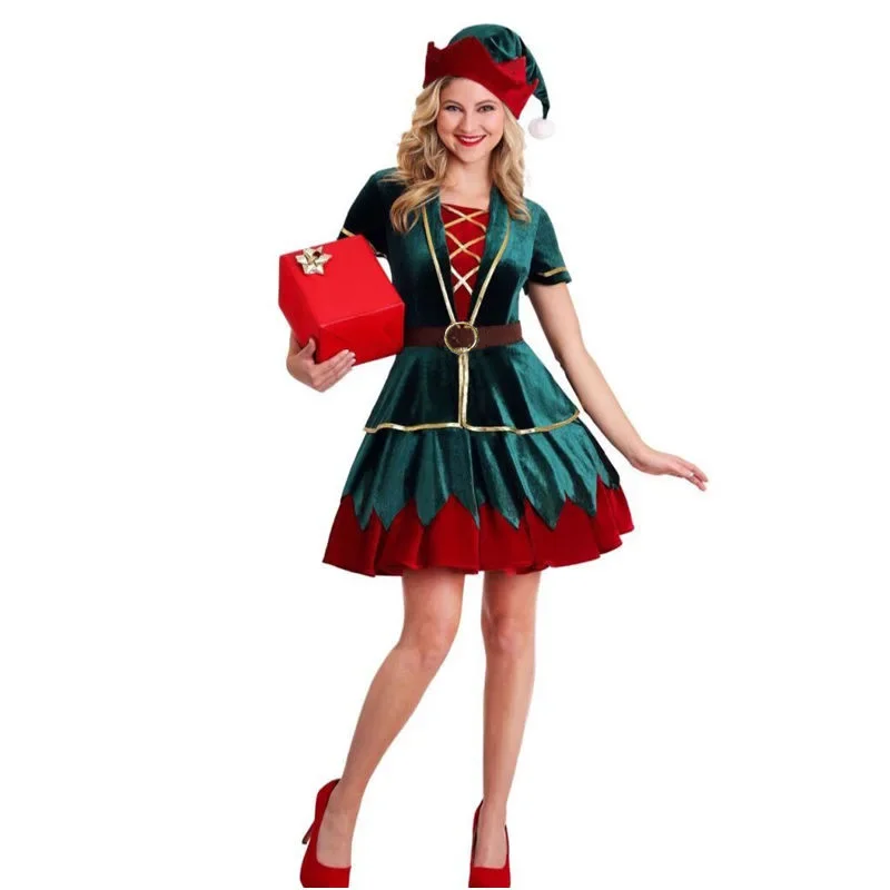 ชุดซานตาคลอสคริสต์มาส ชุดคู่รั - Elf Costume Christmas บทวิจารณ์และราคา