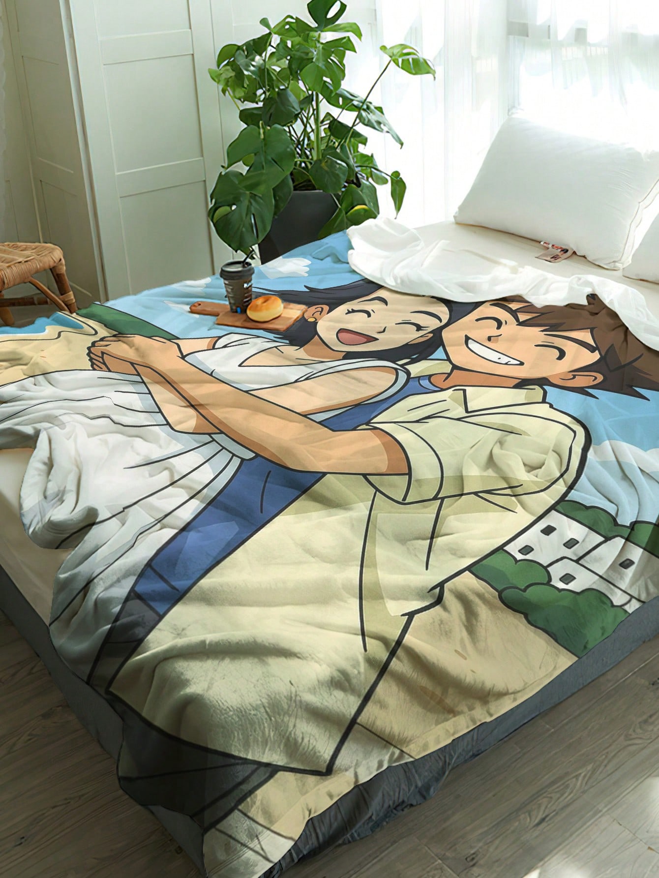 ผ้าห่มลายภาพถ่ายสไตล์ AI แบบกำ - Christmas Throw Blanket บทวิจารณ์และราคา