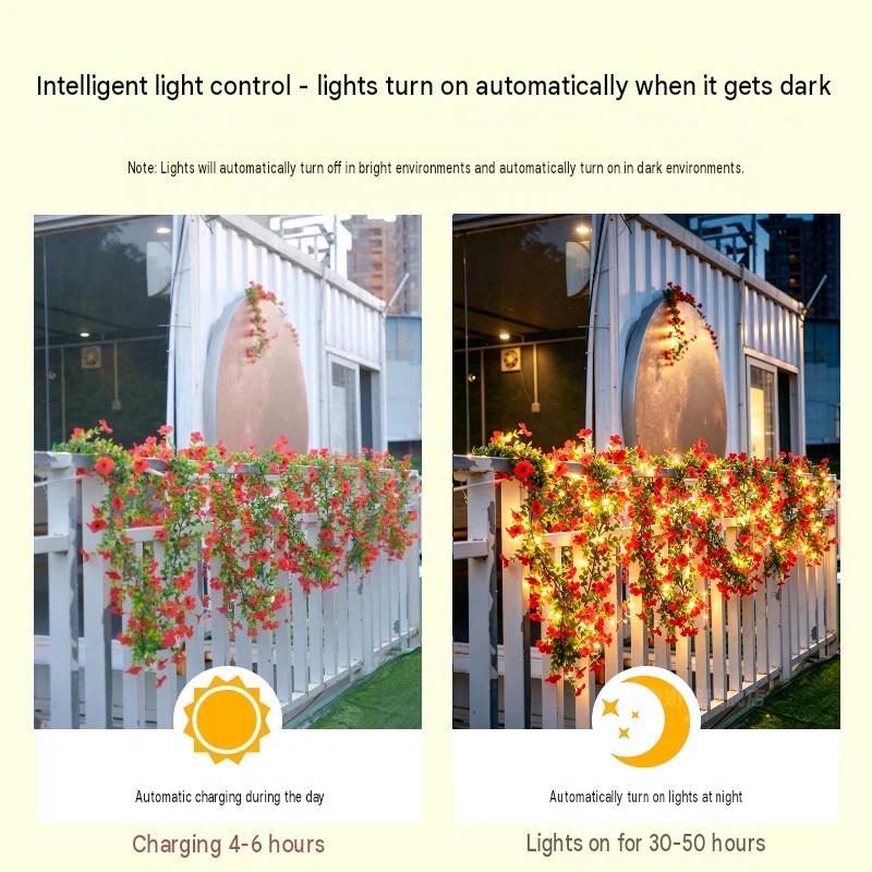 ไฟประดับรูปดอกกุหลาบพลังงานแสง - Christmas Lights Outdoor บทวิจารณ์และราคา