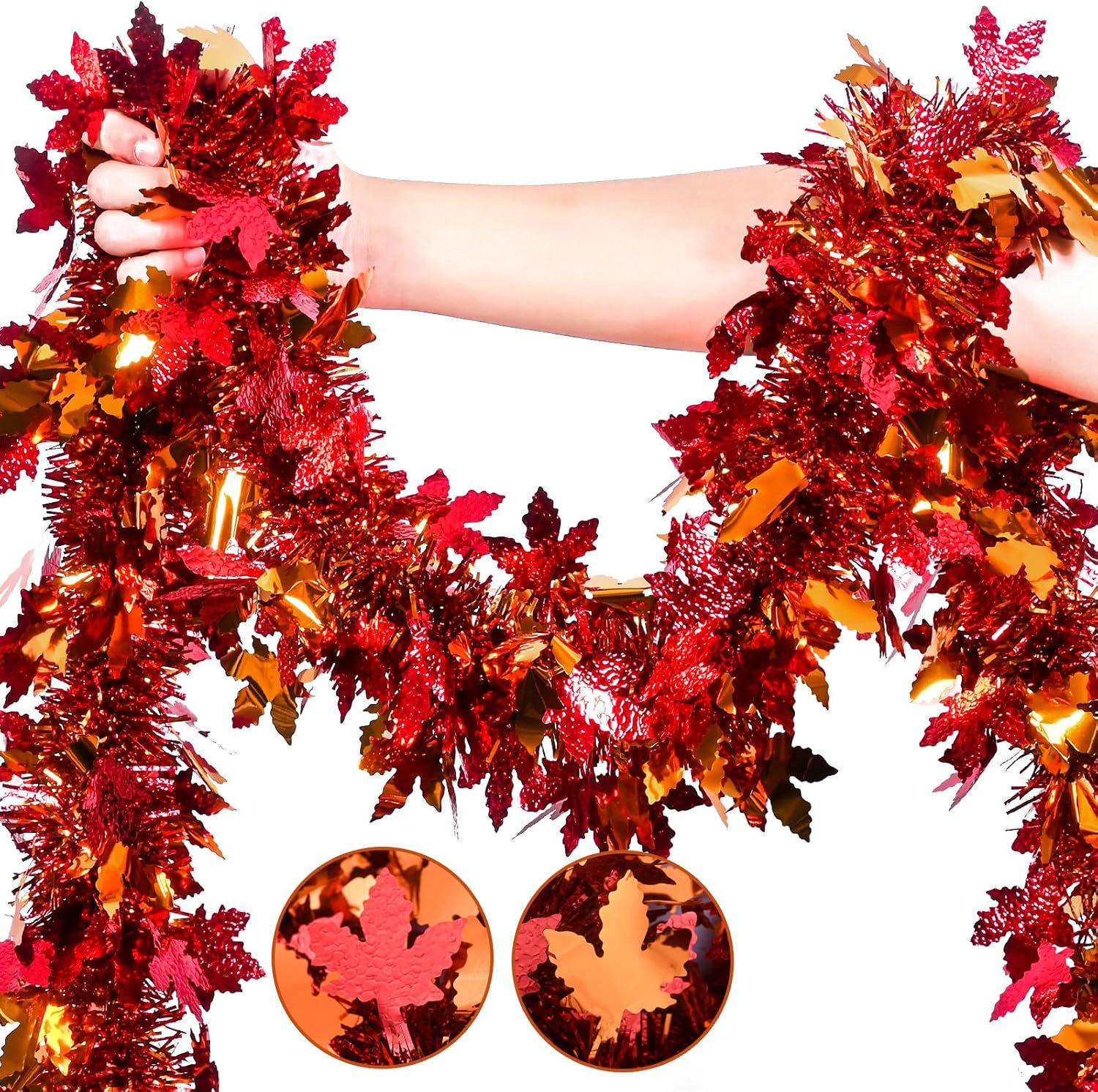 พวงมาลัยประดับตกแต่งเทศกาลขอบค - Tinsel Garland Decoration บทวิจารณ์และราคา