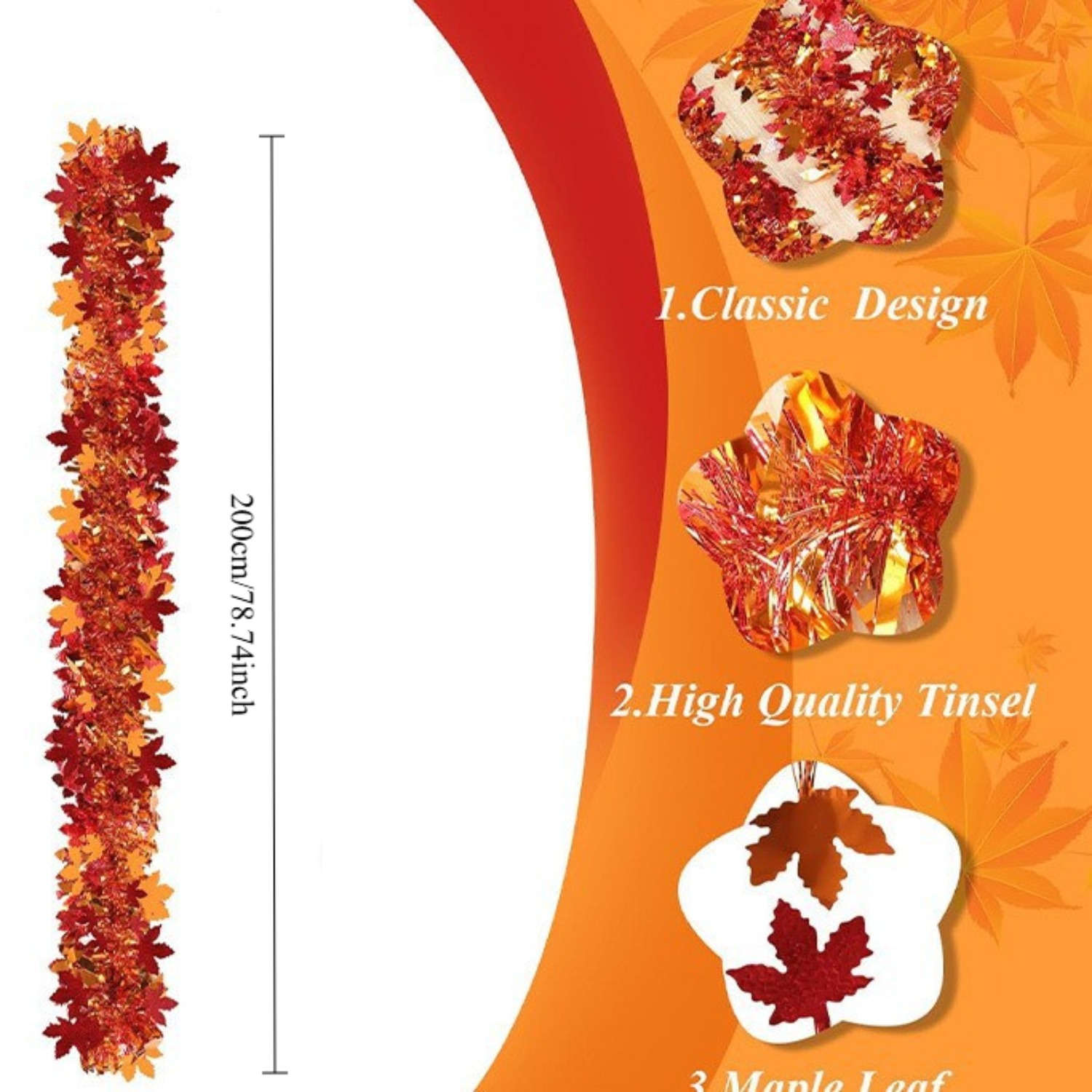 พวงมาลัยประดับตกแต่งเทศกาลขอบค - Tinsel Garland Decoration บทวิจารณ์และราคา